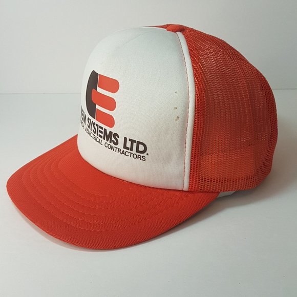 Vintage 80s CANEM SYSTEMS Hat Snapback Trucker Hat Classic Cap Alberta Edmonton - Picture 4 of 16
